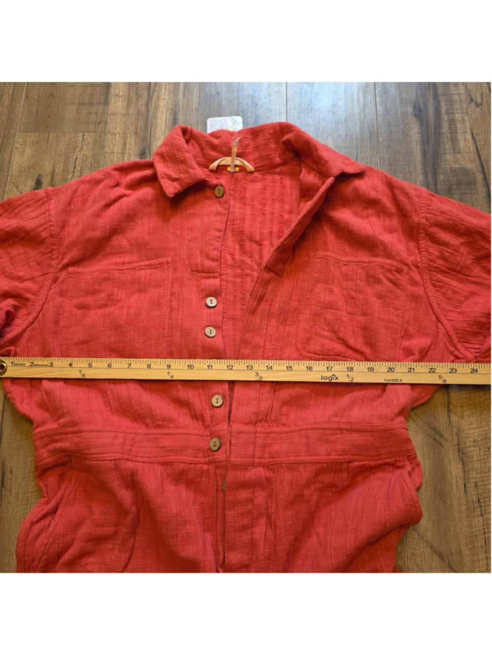 Free People Totally Crushin’ Jumpsuit Endless Summer One Piece Red/ Rouge Sz S - Picture 11 of 15